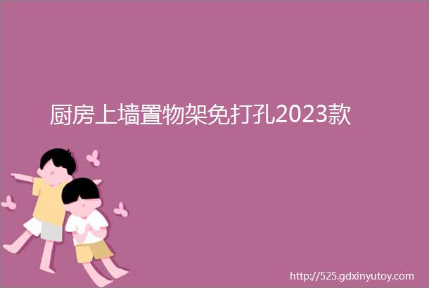 厨房上墙置物架免打孔2023款