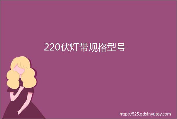 220伏灯带规格型号