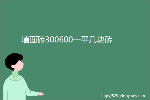 墙面砖300600一平几块砖