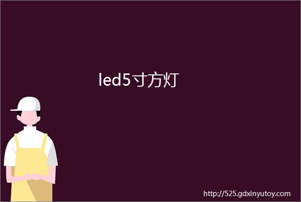 led5寸方灯